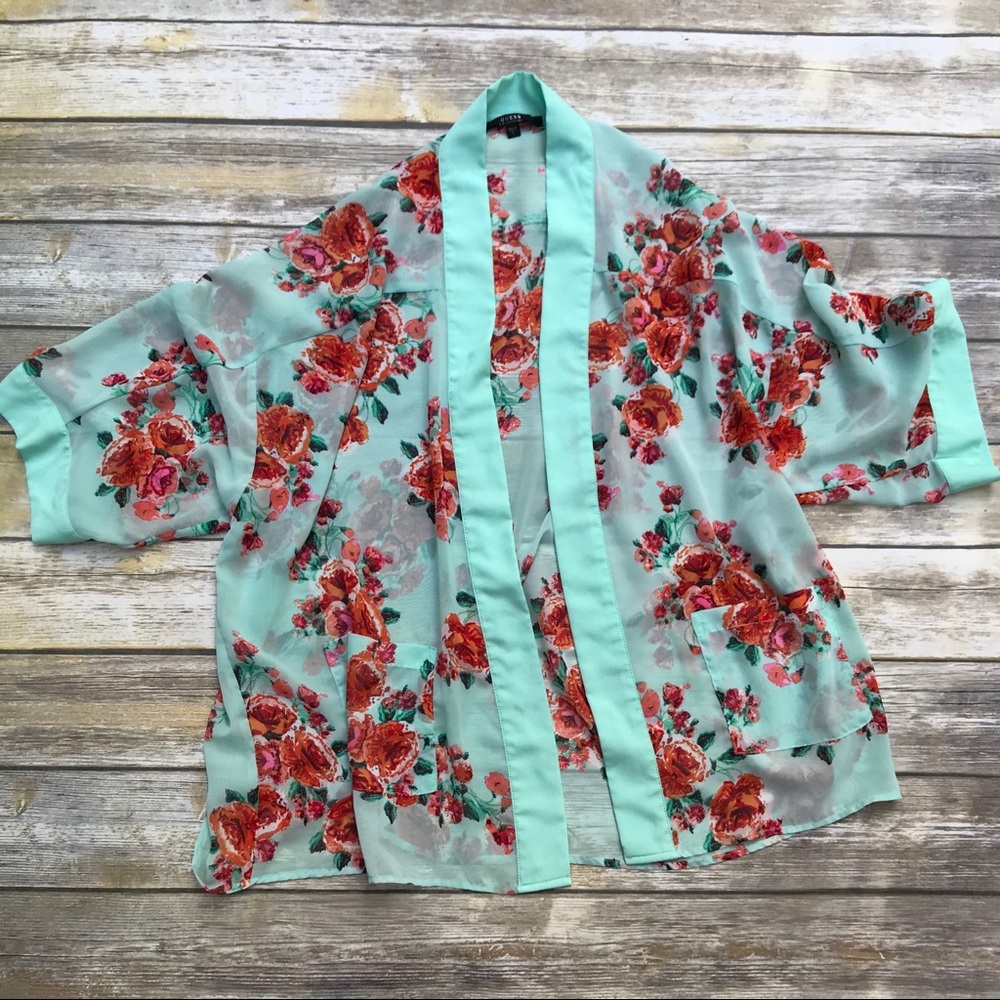 Guess Floral Kimono - Picture 3 of 5